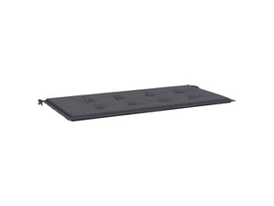 Coussin de banc de jardin, coussin d'assise anthracite 120x50x3 cm tissu oxford cf52635