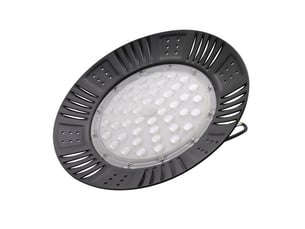 Cloche led industrielle abrila granito 200 w 22000 lm 6500 k noir ip20 11 x 40 x 40 cm
