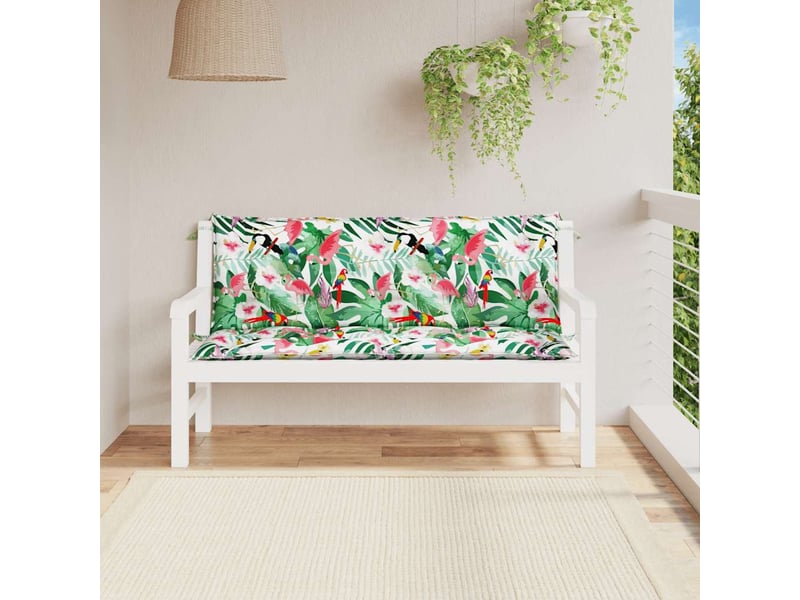  Lot de 2 coussins de banc de jardin, coussins d'assise multicolore 150x50x7 cm cf58674  - Conforama C