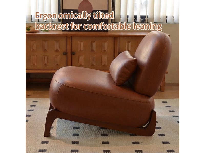  Fauteuil, 86,9x72,1x69,9 cm, en bois massif, marron cao-W5318S00018-conf-NEW - Conforama E