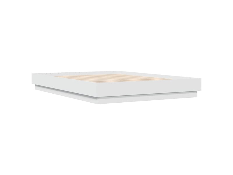 Lit double- lit adulte - cadre de lit avec led sans matelas blanc 150x200 cm - Conforama B
