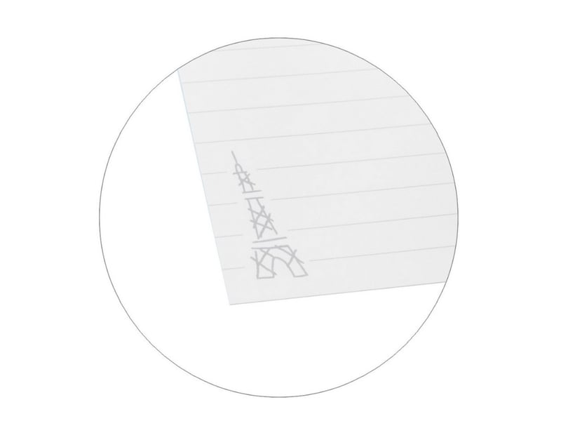  Petit cahier paris tour eiffel SB155K - Conforama B