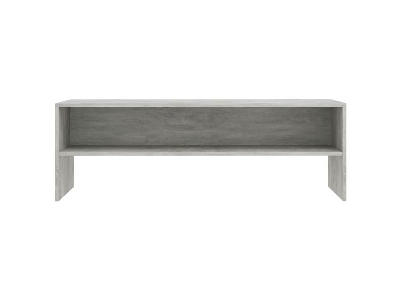  Meuble tv - banc tv - meuble de rangement gris béton 120x40x40 cm bois d'ingénierie  - Conforama D