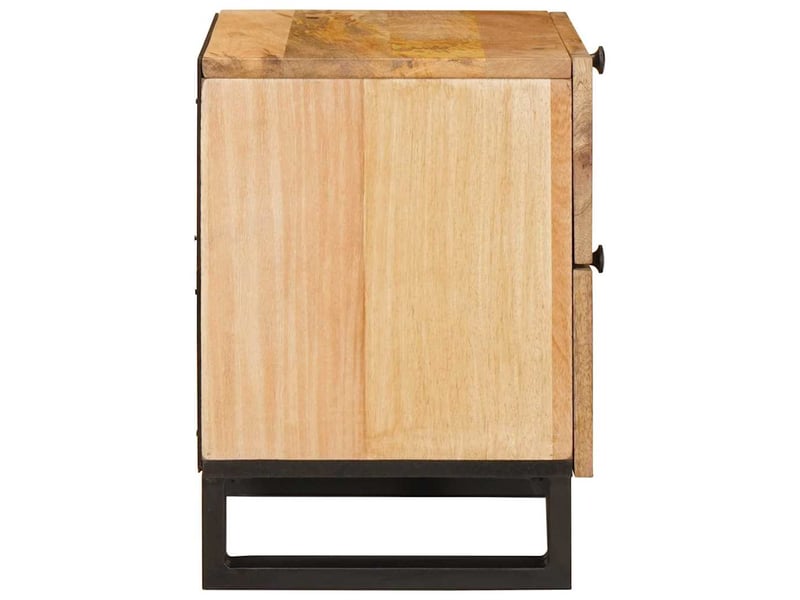 Table de chevet - cabinet de chevet - table de nuit 2 pc naturel 40 x 33 x 46 cm - Conforama E