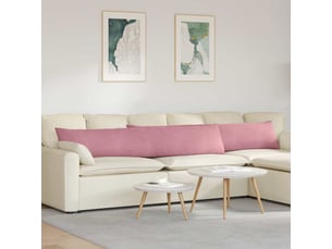Lot de 2 coussins de canapé, coussins décoratifs rose 200 x 40 cm cf59146