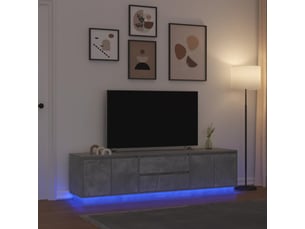 Meuble tv coloris gris 193.5 cm <strong></strong> <strong></strong>