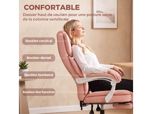 Fauteuil de bureau <strong></strong> <strong></strong> avec assise réglable en hauteur