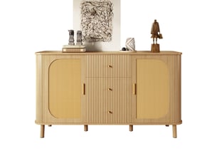 Commode 5 tiroir(s)    BGSRYAO  coloris naturel largeur 140 cm