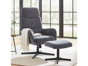 Fauteuil relax manuel  DUBOISDESIGN Tissu gris