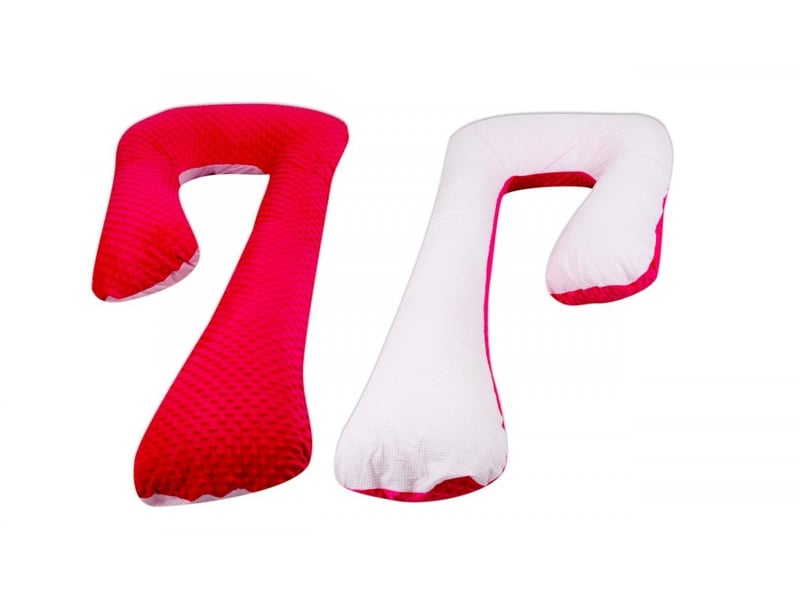  Coussin d'accouchement d'allaitement usages multiples rose à carreaux - rouge 4220320.5 - Conforama A
