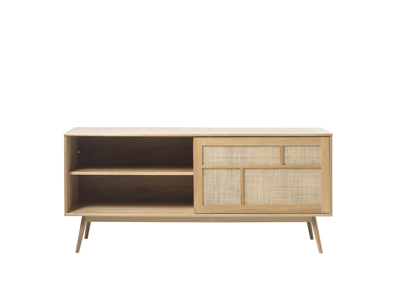 Buffet 2 portes 180 cm - bois et rotin - capri Made in Europe - Conforama D