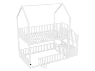 Lit superposé 90x200 cm OPULERANE TRADING LTD coloris blanc