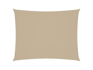 Voile de parasol - voile d'ombrage tissu oxford rectangulaire 2,5x3,5 m beige