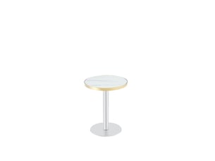 Table basse rond(e) coloris blanc HAUSS SPOLE - 60 cmx60 cm