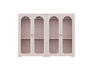 Armoire ZOVIRA coloris rose largeur 160 cm
