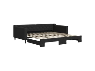Lit simple 100x200 cm    coloris noir