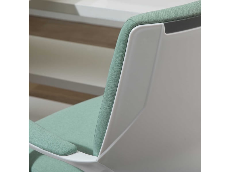  Chaise de bureau ergonomique réglable avec bascule et roulettes 360° - lpospi - polyester vert 62 × 69 × 92-100 cm  - Conforama C