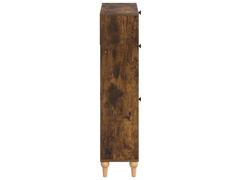  Meuble à chaussure, cabinet à chaussures alkmaar 78x24x103 cm bois d'ingénierie shl1118  - Conforama E