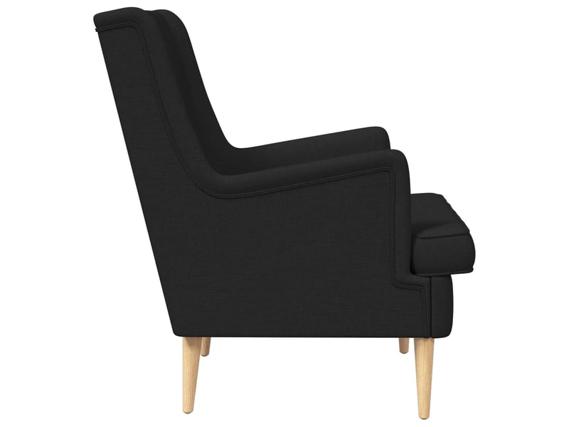  Vidaxl fauteuil noir tissu  - Conforama E