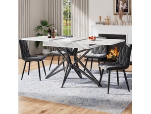 Ensemble table rectangulaire 4 chaise(s) <strong>BEAOK</strong> <strong></strong>