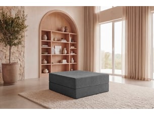 Pouf / repose pied <strong>CASANOVA</strong> <strong></strong> gris