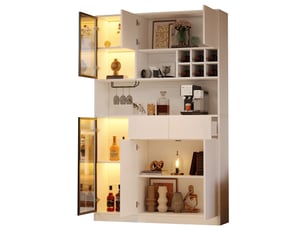 Vitrine coloris blanc <strong>WISHDOR</strong> <strong></strong> - 120 cmx200 cm