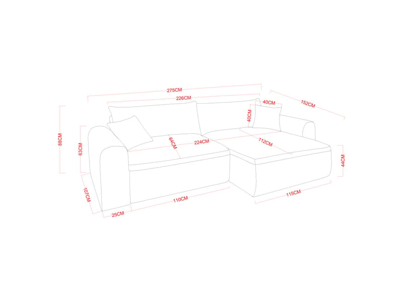  Canapé d'angle convertible vert 4 places tissu bouclé + coffre belair  - Conforama D