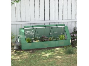 Mini serre de jardin 240x90x90 cm – verte – toit enroulable, fenêtres en maille, bâche pe anti-uv