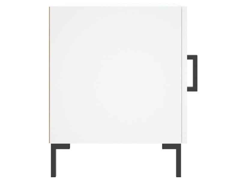  Table de chevet - cabinet de chevet - table de nuit blanc 40x40x50 cm bois d’ingénierie  - Conforama D