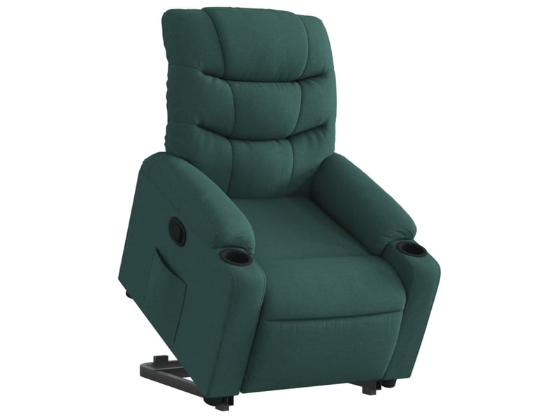  Fauteuil inclinable, fauteuil relax salon vert foncé tissu shl19013  - Conforama C