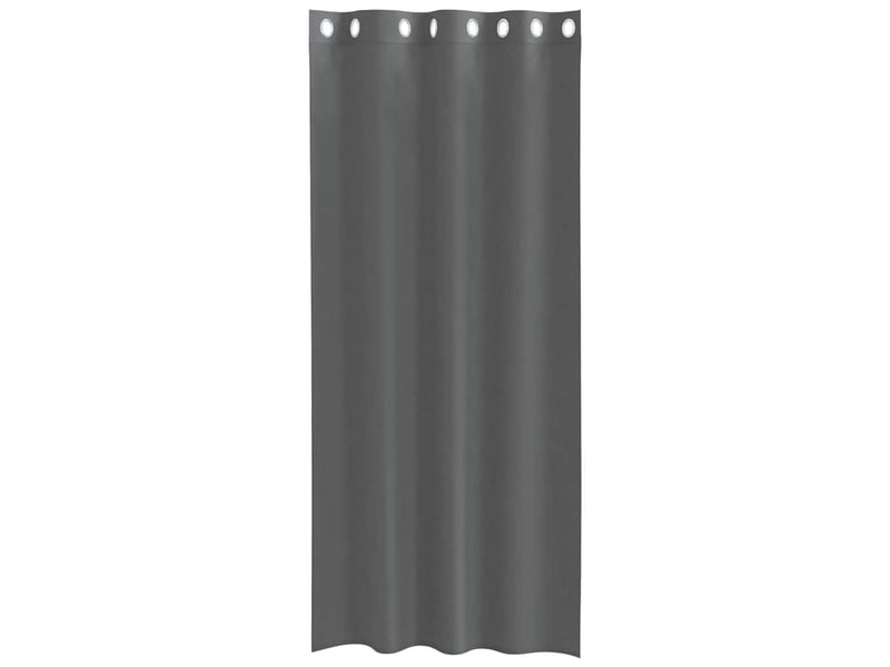 Lot de 2 rideaux en voile, voilages avec œillets gris foncé 140x225 cm cf44365 - Conforama D