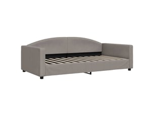 Lit simple 100x200 cm coloris taupe