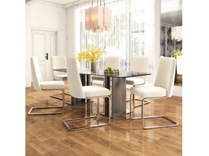 Chaise de salle à manger lot de 4 avec dossier à motif losange et pieds en métal, velours beige et argenté