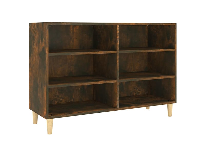 Buffet, meuble de rangement salon chêne fumé 103,5x35x70 cm bois d'ingénierie - Conforama A
