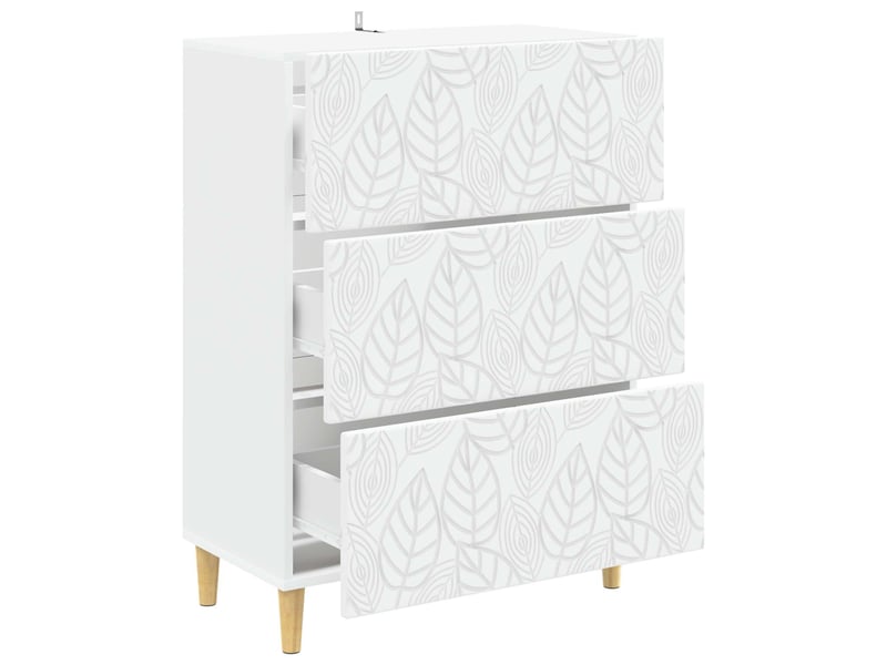  Armoire à tiroirs, rangement bureau blanc 66 x 34,5 x 90 cm bois d'ingénierie shl7765  - Conforama D