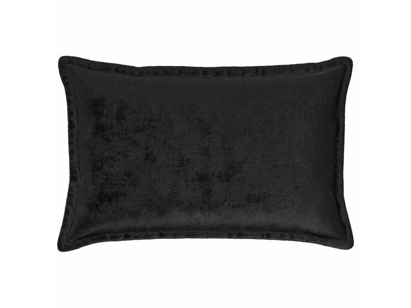 Lot de 2 housses de coussin houten noir 40 x 60 cm flanelle cf49543 - Conforama A