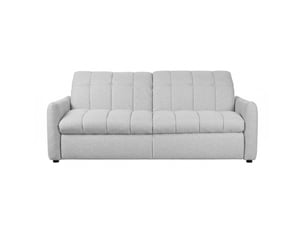 Canapé roma 2 places convertible avec relax électrique en tissu - gris clair