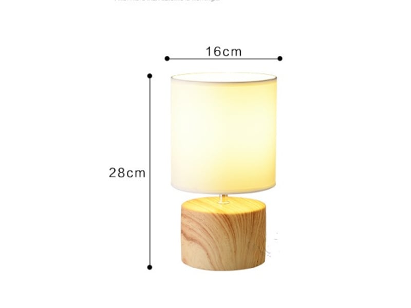  Lampe de table ø16cm crème – base en céramique, abat-jour en tissu pride  - Conforama B
