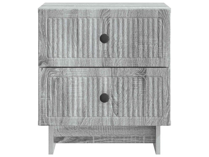  Table de chevet 2 pièces sonoma gris 43 x 34,5 x 47,5 cm  - Conforama E