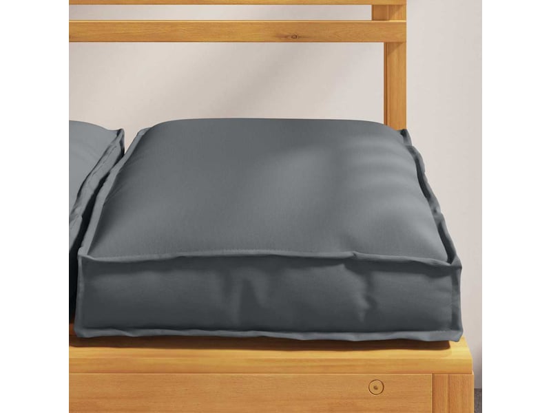  Lot de 2 coussins pour chaise, coussins d'extérieur tissu oxford anthracite 40 x 40 x 8 cm cf50044  - Conforama B