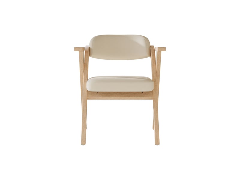 Ensemble table et chaises, table extensible 140/180x80cm chêne, pieds v + 6 chaises pliantes boislin beige - Conforama E