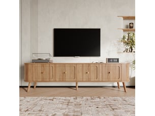 Meuble tv coloris bois clair 180 cm HAVRYA