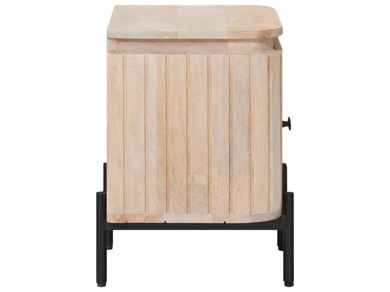  Table de chevet - cabinet de chevet - table de nuit faite main blanc 40 x 30 x 45 cm  - Conforama E