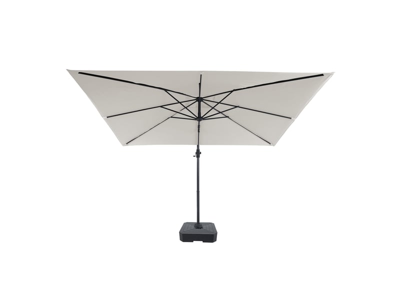  Axi luma parasol déporté rectangulaire avec pied de parasol 200 x 300 cm, anthracitebeige | pour jardin terrasse, toile anti-uv indice upf 30+ | housse de protection inclus  - Conforama E