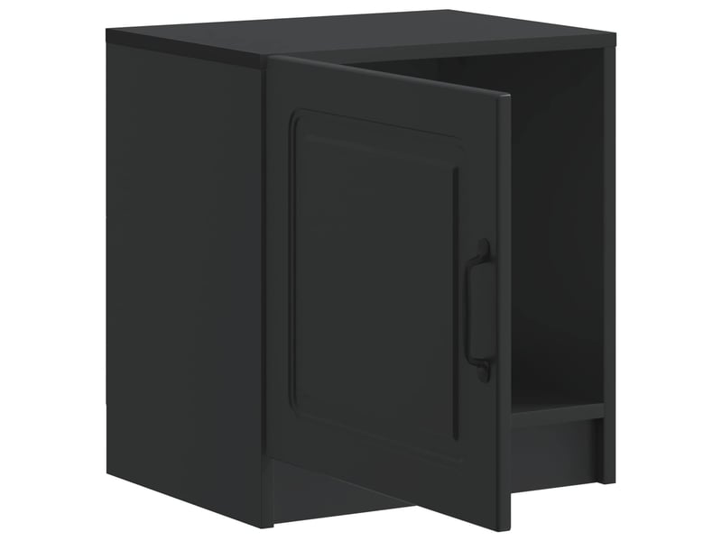  Table de chevet 2 pièces noir 43 x 34,5 x 47 cm  - Conforama D