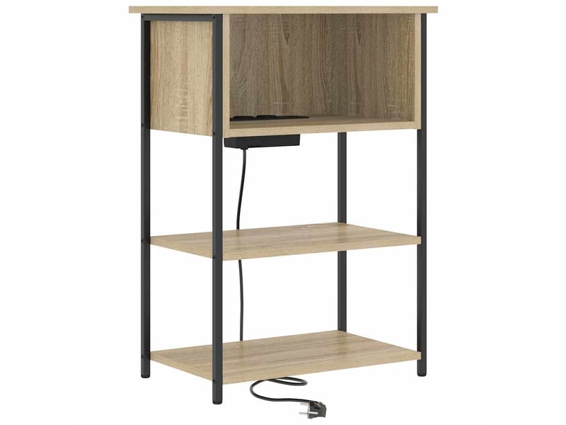  Table de chevet - cabinet de chevet - table de nuit chêne sonoma 55 x 31 x 76 cm  - Conforama A