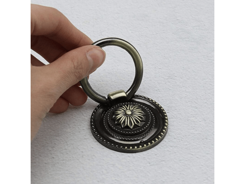  8 pièces de poignées de meubles rétro avec boutons pour portes et tiroirs vintage avec vis en bronze  - Conforama D