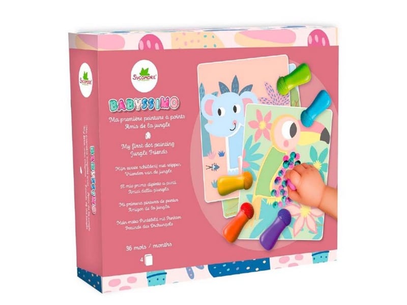  Babyssimo - ma premie re peinture a  points  amis de la jungle SYBABY003 - Conforama A