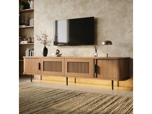 Meuble tv coloris naturel  <strong>NAHILIMI</strong>  <strong></strong>