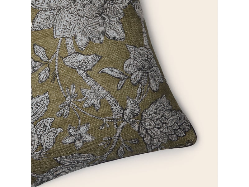  Housse de coussin en fleurs indiennes imprimées  lilivati 26483 - Conforama B